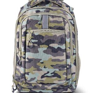 Wonder Nation Boys' Adaptive 17" Classic Camo Backpack, Green Emerald